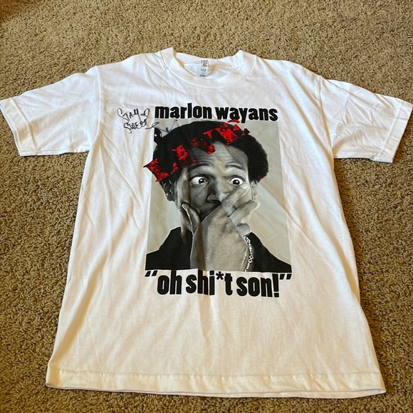 Alstyle Tops - Marlon Wayans signed unisex tee
